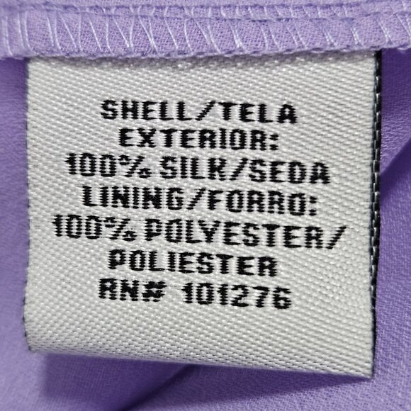 VTG I.C.E. Purple Green 100% Silk Chiffon Floral Beaded Flowy Maxi Long Skirt M - Picture 4 of 13